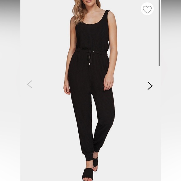Dex Ribbed Sleeveless Jumpsuit - Picture 1 of 6